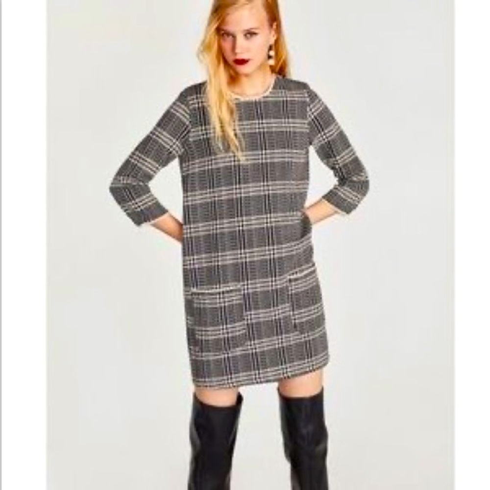 “ZARA” Tweed Shift Dress